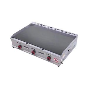 Crêpière portative industrielle avec 3 brûleurs et gril d'acier au carbone - Product Image 1