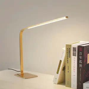 Jylighting Moderne Minimalistische Luxe Metalen Koperen Led Studie Lezing Tafelverlichting Oogbescherming Lamp Nachtlampje Nachtlampje