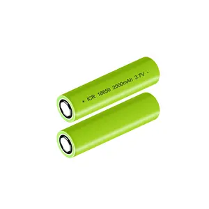 Hoge Energie Lithium Batterij 18650 3.7V 2000Mah Lithium Ion Batterijen Oplaadbare Batterijen