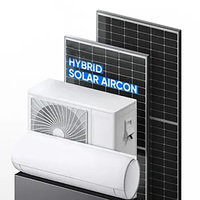 Climatisation hybride solaire DC Split 12000BTU, refroidissement uniquement, avec batterie pour usage domestique
