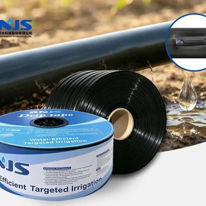 Ruban goutte-à-goutte avec émetteur plat intégré, débit de 2L/H pour tomates, maïs et melons - Product Image 3