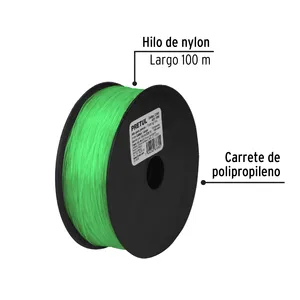 Scatola con 10 unità rocchetto con 100 m di filo da pesca verde calibro 1.00mm - Product Image 2