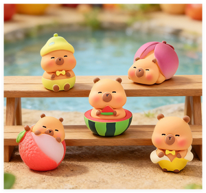 ของตกแต่งเรซิ่นน่ารัก ตกแต่งสวนจิ๋ว 3 มิติ รูปผลไม้ คาปิบาร่า ของเล่นจิ๋ว ตุ๊กตาสำหรับกระถางต้นไม้จิ๋ว สำหรับใส่ในถุงสุ่ม - Product Image 2