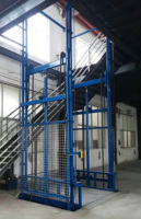 Plateforme élévatrice hydraulique à rail pour extérieur et intérieur, élévateur vertical industriel pour marchandises