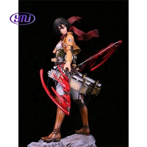 Attack on Titan Capitán Levi Figura Mikasa Ackerman Modelo DE ACCIÓN PVC para Fans Figura de colección Anime - Product Image 2