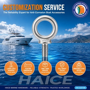 Œil de levage à vis en acier inoxydable <span class=keywords><strong>pour</strong></span> applications marines, 5/16 pouces, <span class=keywords><strong>pour</strong></span> gréement de navires, kayaks, canoës, yachts et bateaux, accessoires de quincaillerie - Product Image 6