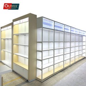 डेकोरेशन रिटेल डिस्प्ले गोल्ड शेल्फ ब्यूटी कमोडिटी स्लॉट वॉल हेयर एक्सटेंशन शेल्फ विग वॉल शेल्फ - Product Image 5