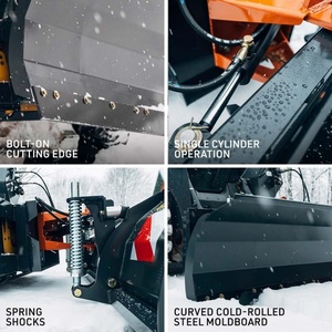 Cuchilla Angular Hidráulica <span class=keywords><strong>de</strong></span> 79 Pulgadas para Minicargadora, Cuchilla para Minicargadora para Manipular Tierra, <span class=keywords><strong>Roca</strong></span>, Escombros y Nieve - Product Image 5