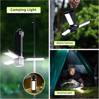 Lampe de camping rechargeable, lampe suspendue pour tente, lanterne de voyage, lampe torche pliable multifonction pour éclairage d'urgence en extérieur