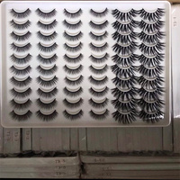 Vente en gros de faux cils personnalisés avec boîte blanche, 30 paires