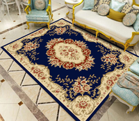 Tapis de zone d'hôtel commercial en microfibre florale de haute qualité tapis lavable antidérapant salon décor à la maison tapis fabriqué à la machine