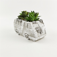 Hot Amazing Car Shape Designs Artificielle Balcon Ciment Fleur avec Pot pour Jardin ou Hôtels