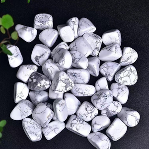 Grosir kristal Howlite putih alami batu poles Howlite batu jatuh Gravels - Product Image 6