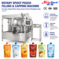 Machine de remplissage et de bouchage automatique rotative haute vitesse pour sachets à bec verseur Doypack et sachets verticaux pour jus
