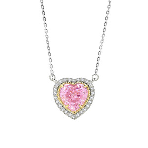 S925 <b>Sterling</b> <b>Silver</b> Square Yellow Gem Halo Pendant <b>Necklace</b> Retro High Grade Women Banquet DateGift Versatile Clavicle <b>Necklace</b> - Product Image 1