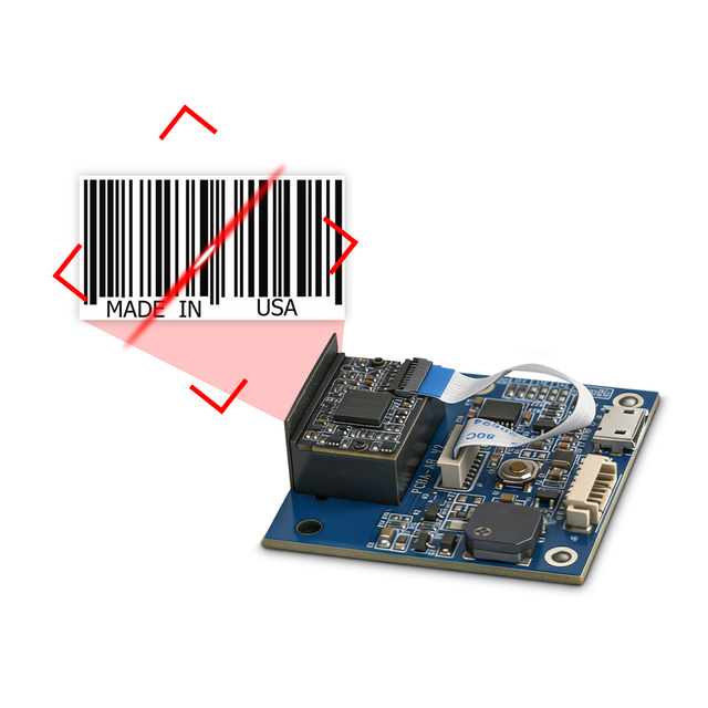 MS-2103A 1d 2d Mini Qr Reader Barcode Scanner Engine with Rs232, UART USB Port OCR Barcode Scanner for PDA and Access Control