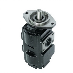 Pompe à engrenages hydraulique double tandem en fonte noire haute pression pour excavatrice, chargeuse, construction HUAMAO - Product Image 3