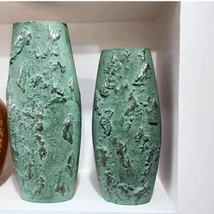 Florero de metal de centro de mesa alto antiguo plateado personalizado de buena calidad al por mayor para uso doméstico y restaurante - Product Image 3