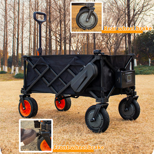 Ngoài trời di động điều khiển từ xa Gấp Cắm Trại giỏ hàng ứng dụng điện thoại thông minh và điều khiển bằng giọng nói trại Wagon điện cắm trại bãi biển giỏ hàng - Product Image 4