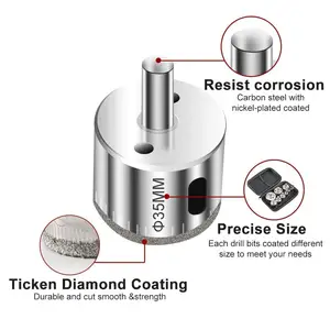 China Supplier Saw Drill Hole Cutter Power Tools Professional Glass Diamond Hole Cutter