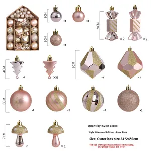 Cho Handmade Thân Thiện Với Môi Giáng Sinh Trang Trí Độc Đáo Rỗng-out Sơn Giáng Sinh Quả Bóng Hộp Quà Tặng Set Cây Đồ Trang Trí - Product Image 6