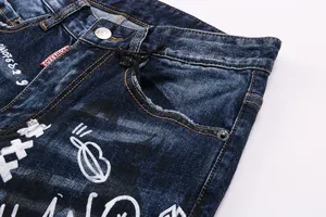 Jeans jeans celana kargo pria celana jeans kustom pria streetwear longgar