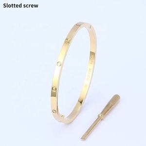 Braccialetti d'amore designer di lusso gioielli versione Slim Love vite braccialetti in acciaio inossidabile marca cacciavite sottile per amanti <span class=keywords><strong>bracciale</strong></span> - Product Image 1