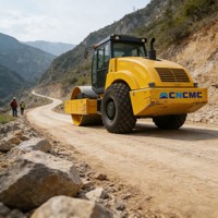Rouleau compresseur routier CNCMC TRS10 10000 kg à moteur Cummins haute puissance pour le compactage de la base routière - Vente chaude