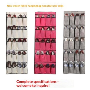 Wholesale In-stock 20-compartment Non-woven Fabric Wall-mounted 3D Hanging <b>Storage</b> Bag <b>for</b> Bedroom Use <b>Shoe</b> Organizer - Product Image 1