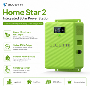 Système de batterie solaire domestique tout-en-un BLUETTI 2 kWh, charge PV 1500 W pour l'éclairage, la télévision, le ventilateur, le routeur et la sauvegarde du téléphone - Product Image 2