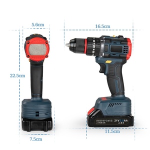 Perceuse sans fil portable 21V, ensemble d'outils électriques, outil combiné électrique, perceuse rechargeable, tournevis électrique - Product Image 3