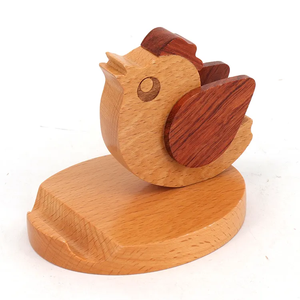 Support de téléphone en bois en forme d'abeille, artisanat vietnamien en hêtre, personnalisable avec logo, décoration d'intérieur - Product Image 5