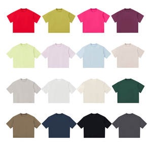 Camiseta de Alta Calidad con Logotipo Personalizado, Lisa, Hombros Caídos, Gruesa, 100% Algodón, Impresión al por Mayor, Bordado para Hombre - Product Image 2