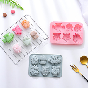 แม่พิมพ์ช็อกโกแลตซิลิโคนแบบพลิกได้ รุ่น 2026 Owl Baking Tools เป็นมิตรกับสิ่งแวดล้อม 100% สำหรับทำขนม ลูกอม สบู่ทำมือ และเค้ก - Product Image 4