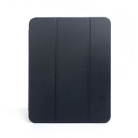 Étui de tablette fin transparent en TPU+PC, anti-jaunissement, avec bords souples, design avec support de stylet intégré, résistant aux chocs, fonction Smart Wake/Sleep, pliable en trois volets