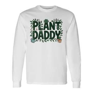 Camiseta botánica de manga larga Plant Daddy, regalo de jardinería para amantes de las plantas - Product Image 1
