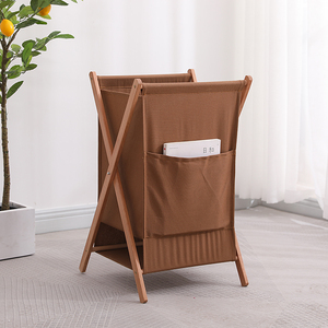 Cesto <span class=keywords><strong>para</strong></span> la <span class=keywords><strong>ropa</strong></span> sucia, cesta grande con soporte de madera <span class=keywords><strong>para</strong></span> dormitorio, baño y hogar - Product Image 6