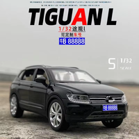 Model Diecast 1:32 Miniatur SUV dengan Suara dan Lampu, Tarik Mundur, Hiasan Koleksi, Ornamen, Mainan Mobil Logam