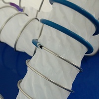 Metirail 10m Conduit d'air de ventilation isolé en spirale flexible en PTFE Utilisation en extérieur Hôpital Utilisation industrielle chinoise Systèmes CVC