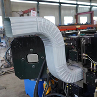 Machine industrielle efficace pour la fabrication de gouttières carrées, machine de formage à froid pour tuyaux de descente en métal, à vendre