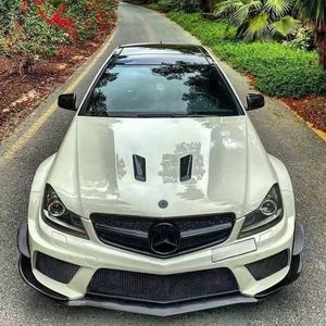 Nouveau capot moteur en fibre de carbone à moitié carbone, style Black Series, pour <span class=keywords><strong>Mercedes</strong></span>-Benz Classe C (W204) <span class=keywords><strong>AMG</strong></span> C63 (2011-2014), avec boulons - Product Image 5