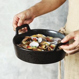 ชามซุปหูคู่เซรามิกแบบคลาสสิกขนาด10นิ้วแบบใช้แล้วทิ้งสำหรับ<span class=keywords><strong>อาหารทะเล</strong></span>หม้อไฟและปลาดองสำหรับใช้ในร้านอาหาร - Product Image 5