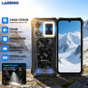 LAGENIO Rhino 1 Pro, Teléfono Inteligente Resistente, ESIM + SIM, 12000mAh, Carga Rápida de 33W, Cámara de 64MP, NFC, 8+256GB, Android 16, Linterna para Camping - Product Image 4