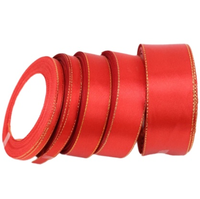 Vente en gros Boîte d'emballage ruban 2-100mm simple double face 100% rouleau de ruban de satin de polyester personnalisé pour emballage cadeau