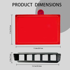 4-in-1 Classification PP Eco-Friendly Kitchen Cutting Board Set <b>Storage</b> Stand Dishwasher Safe Rectangle Shape Customized - Product Image 5