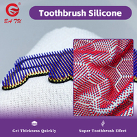 Brosse à dents en silicone à construction rapide, épaisse et à effet super brosse pour impression par transfert 3D en silicone
