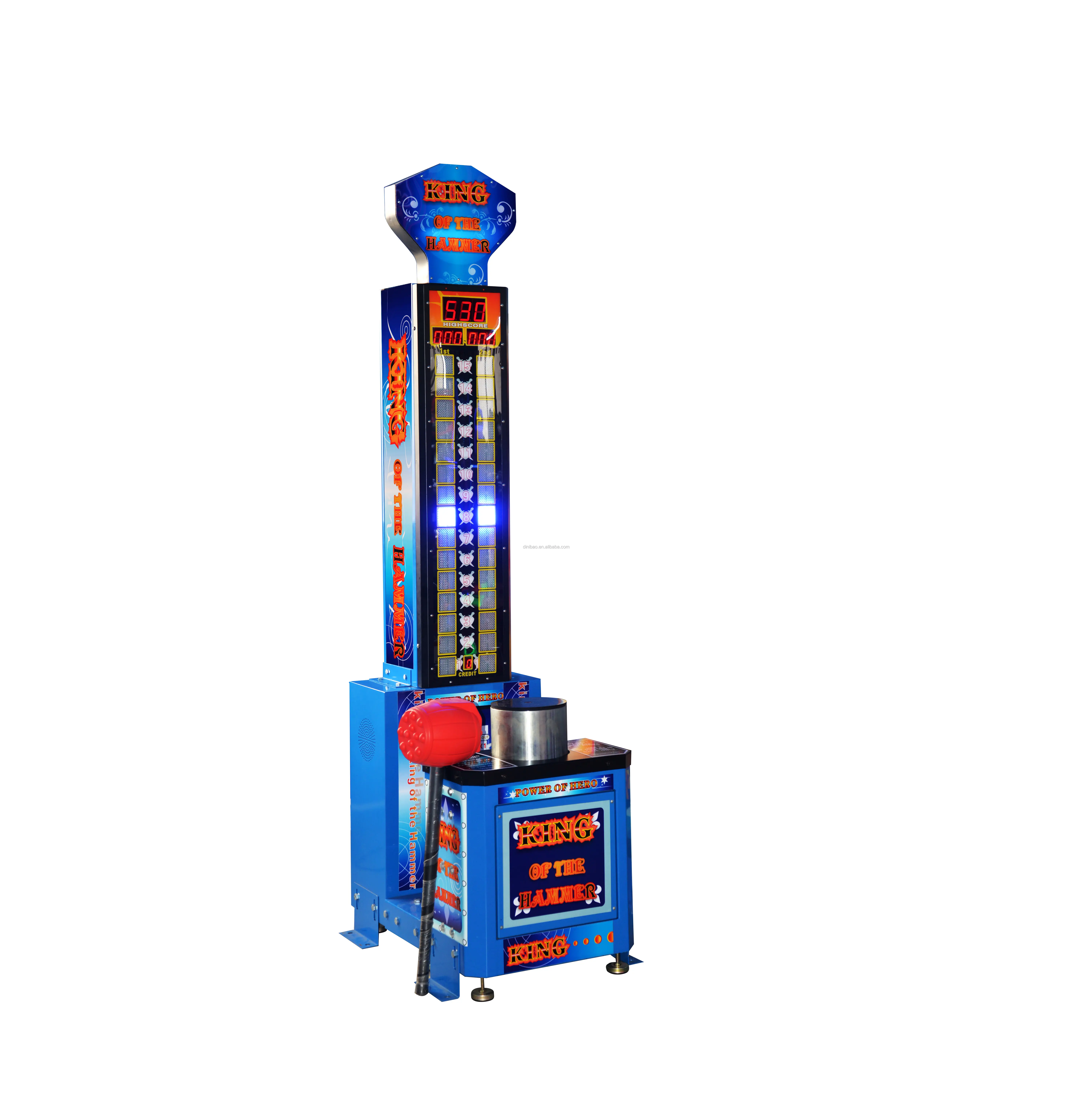 Vendita calda Arcade biglietto a gettoni macchina da gioco giochi di boxe che colpiscono giochi di martello re del martello