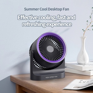 New Rechargeable Desktop <b>Fan</b>, Wall-mounted Portable Smart <b>Remote</b>-controlled Desktop <b>Fan</b>, Small Desktop <b>Fan</b> - Product Image 3