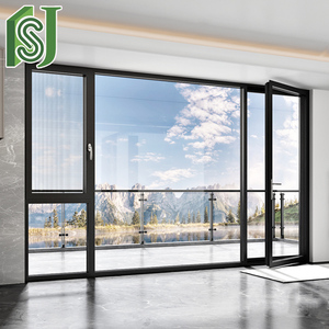 110 loạt cửa sổ Hợp kim nhôm chống bão cửa sổ cách âm độ nét cao Tích hợp màn hình cửa sổ nhiệt - Product Image 1