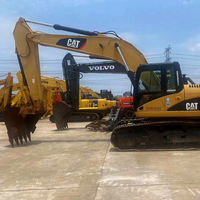 Excavatrice d'occasion CAT 325C 25 tonnes, pelle sur chenilles hydraulique Caterpillar d'origine pour la construction et l'exploitation minière